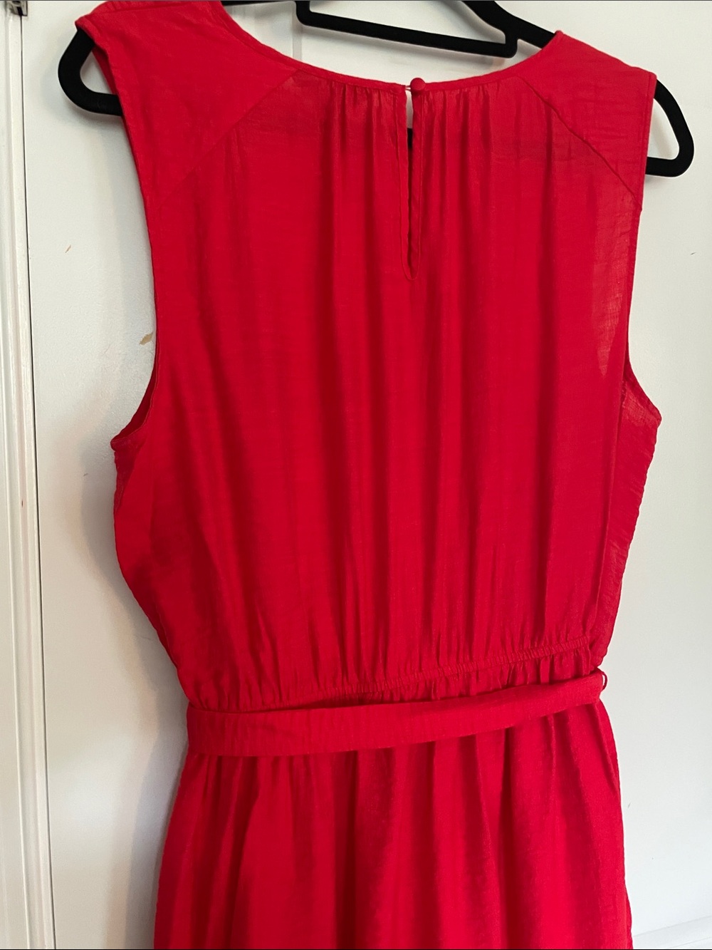Simply Vera Sleeveless Red Tiered Maxi Summer Dress - Picture 7 of 12